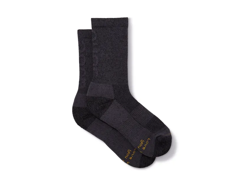 QUOC Extra Fine Merino Tech Wool Socks : Charcoal